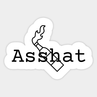 Asshat Sticker